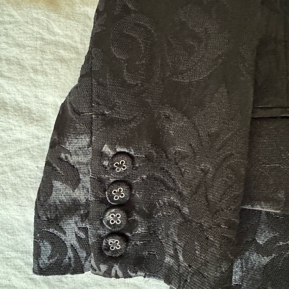 L'agence Black Patterned Blazer - image 4